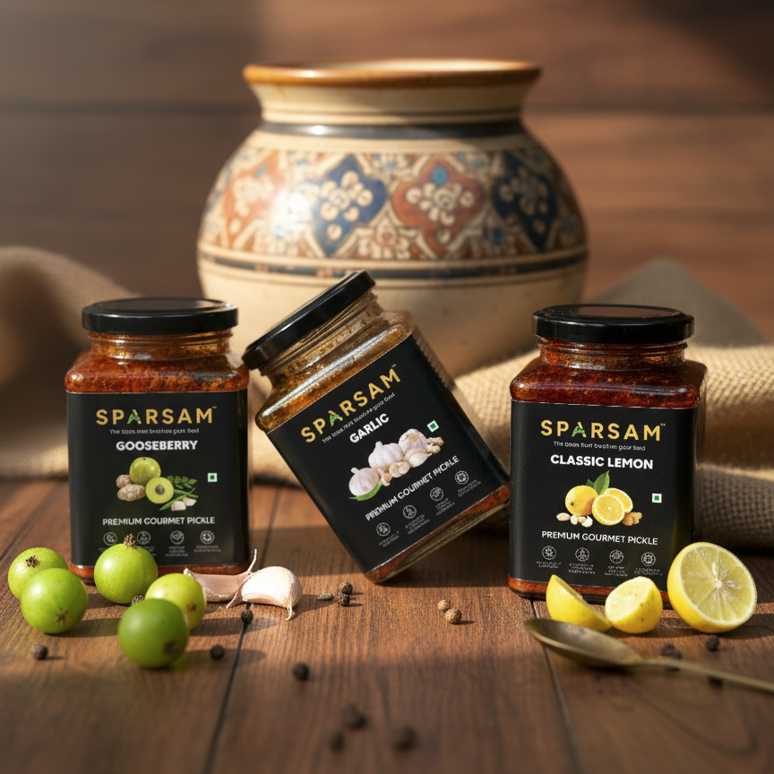 SPARSAM Gourmet Trio (Gooseberry + Garlic + Classic Lemon) – 3x350g