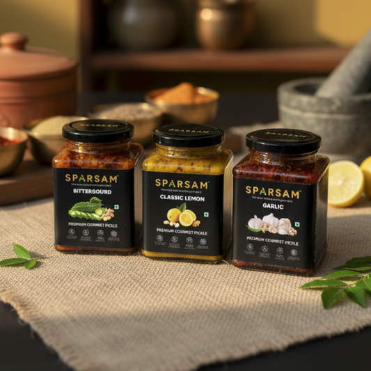 SPARSAM Flavours Fusion (Bittergourd + Garlic + Classic Lemon) – 3x350g